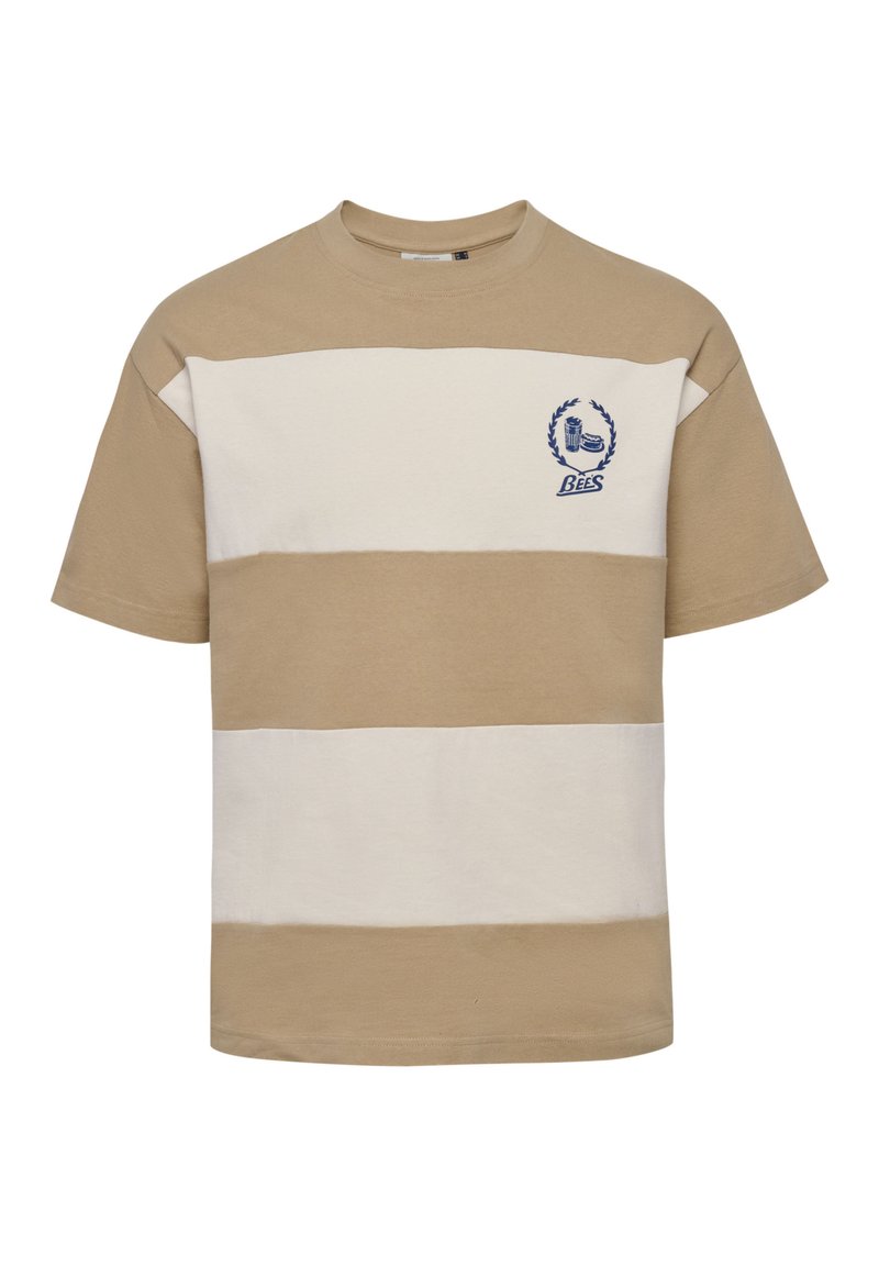 Hummel T-shirt print crème