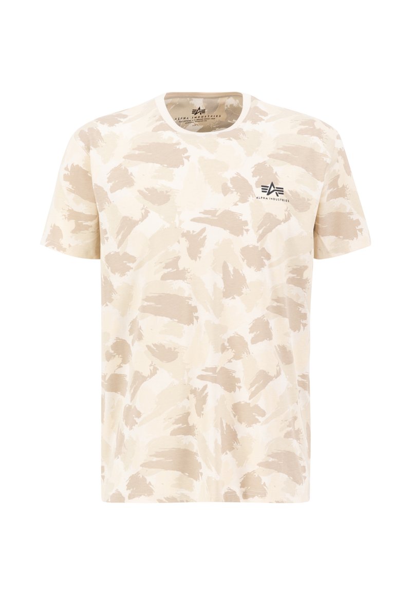 alpha industries T-shirt print zandkleur