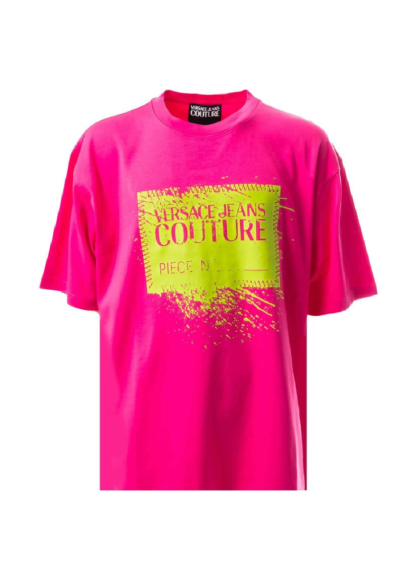 Versace Jeans Couture UOMO PIECE NUMBER Print Tshirt rosa/pink