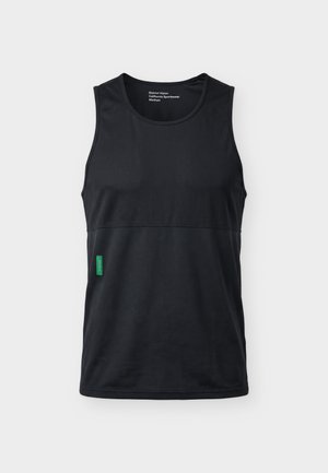 District Vision, PANELLED TRAINING SINGLET - Top - black