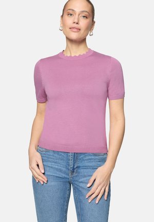zero MIT WELLENSAUM - T-Shirt basic - smoky grape