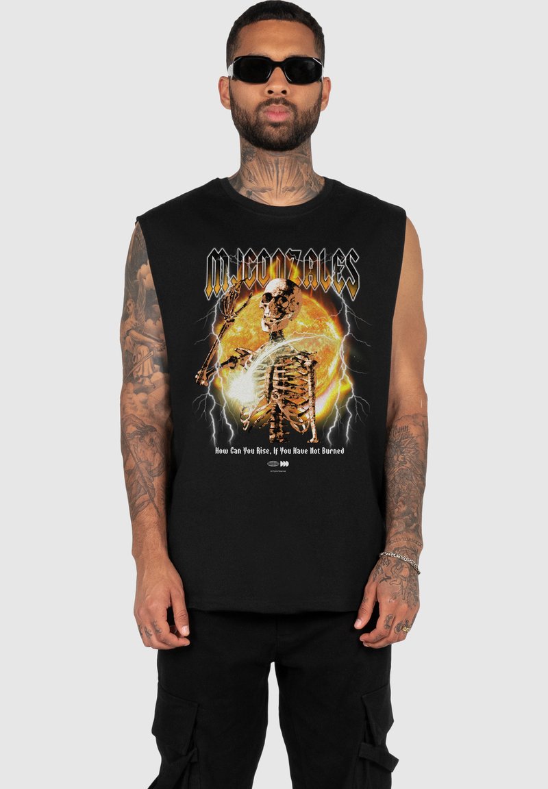 MJ Gonzales SLEEVELESS TEE - Viršus - black