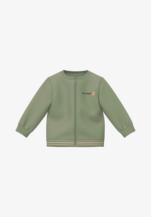 s.Oliver, UNISEX - Zip-up sweatshirt - olivgrün