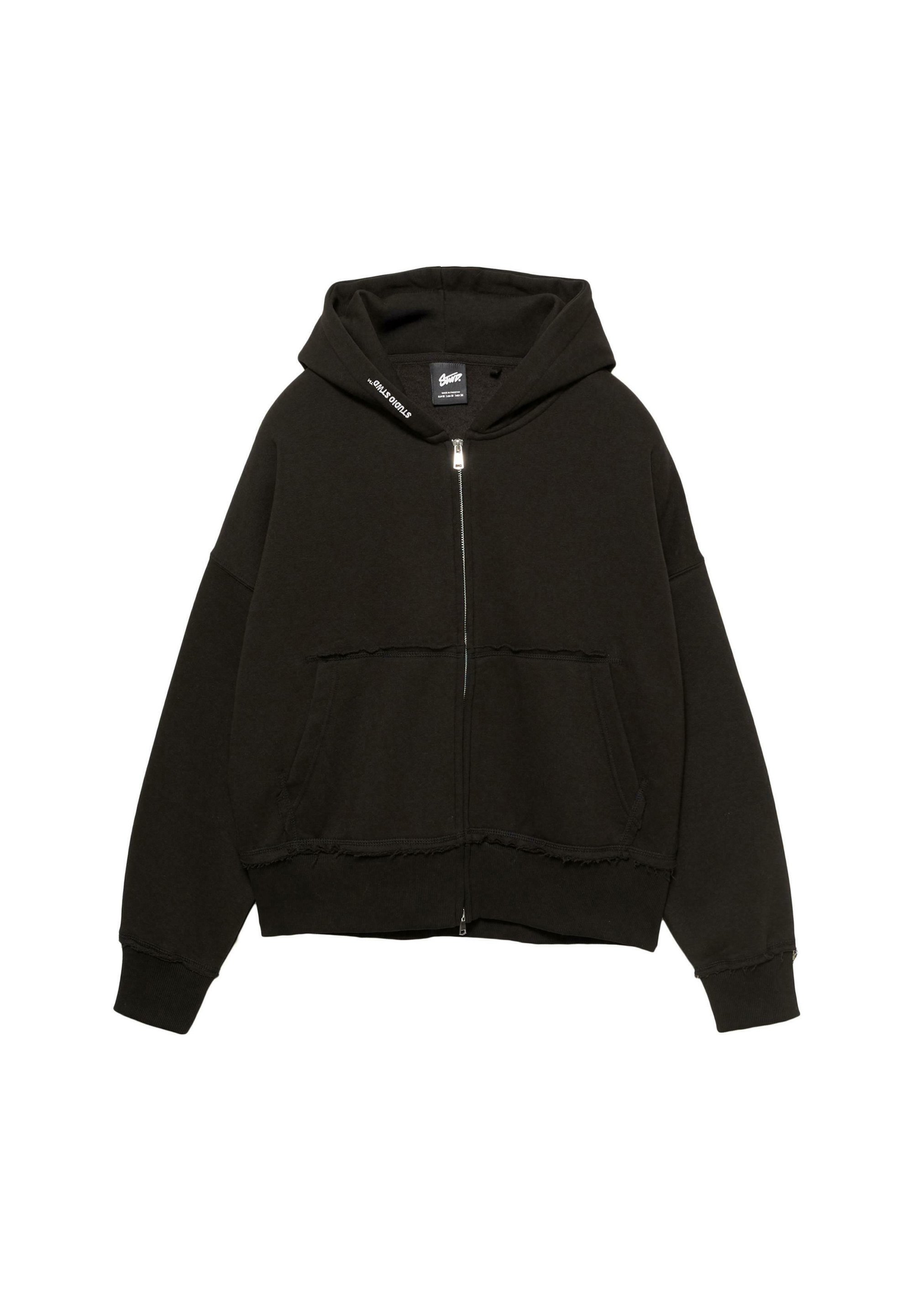 PULL&BEAR Sweat zippé black/noir