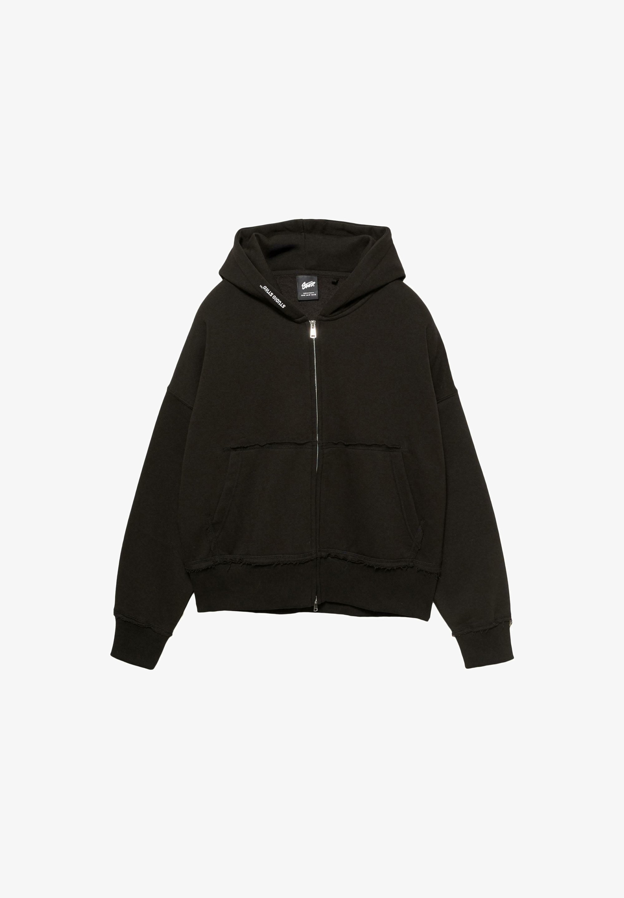PULL&BEAR Sweat zippé black/noir1