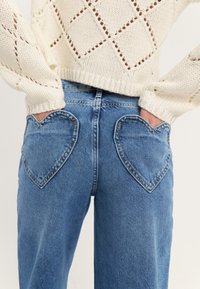 Even&Odd Traperice ravnih nogavica - blue denim