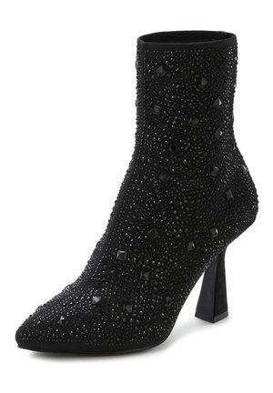 High heeled ankle boots - schwarz