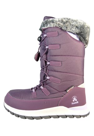 Botas con cordones - brombeer