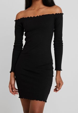 Pletené šaty - black