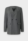 COLLARLESS - Blazer - warm dark grey