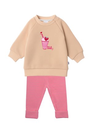 Liliput, SWEATSHAKE UND LEGGINGS MILKSHAKE SET UNISEX - Sweatshirt - beige