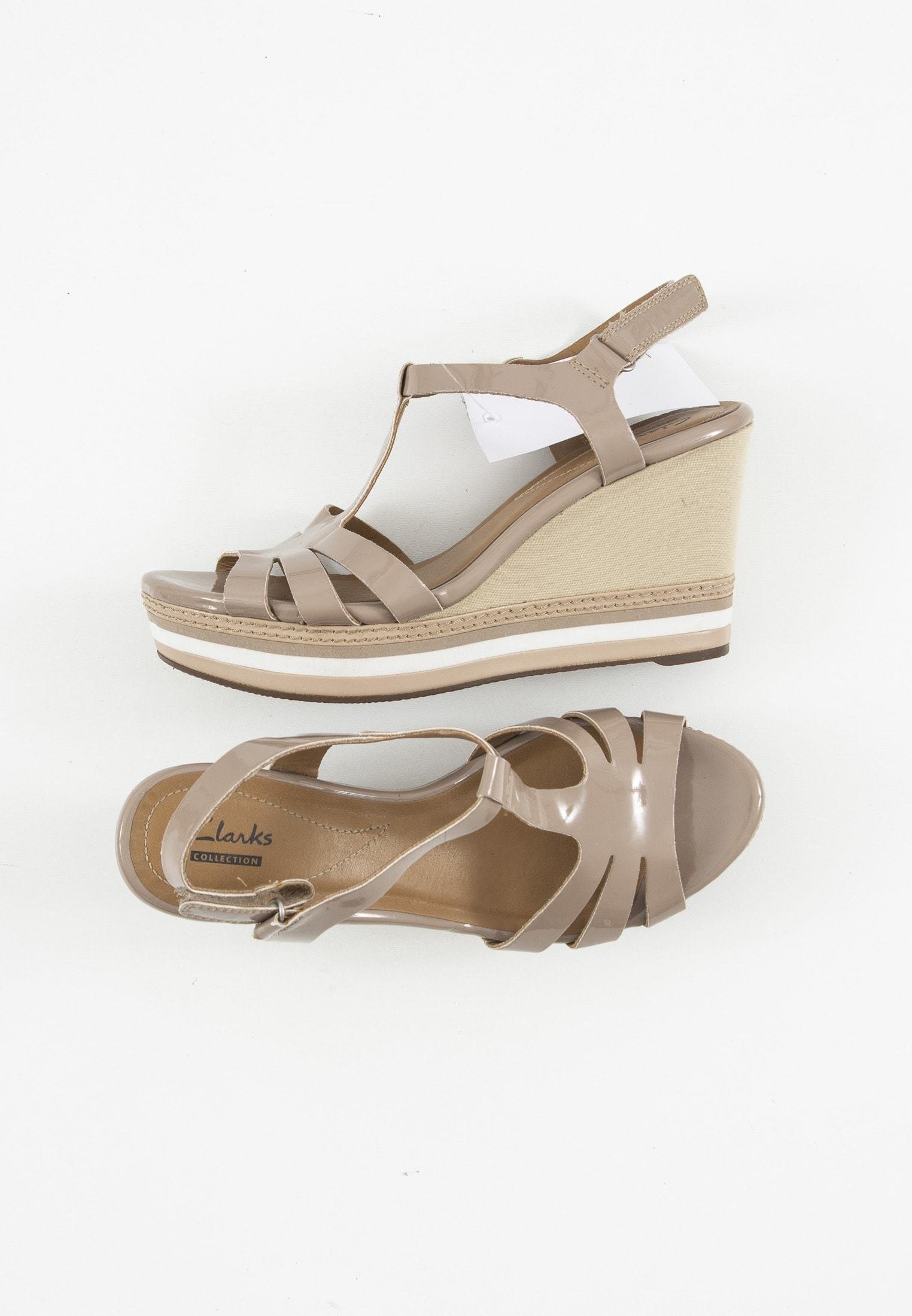 Clarks Sandalias de cuña - beige - Zalando.es