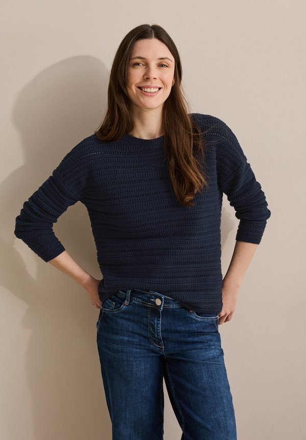 Strickpullover - blau