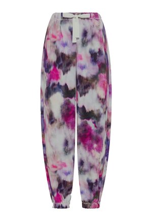 Deha, FLORAL PRINT TROUSERS - TROUSERS - Pantalones - grey