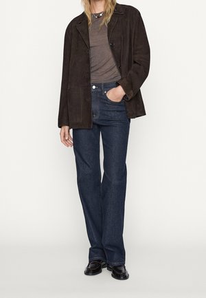 Jeans a sigaretta - mottled dark blue