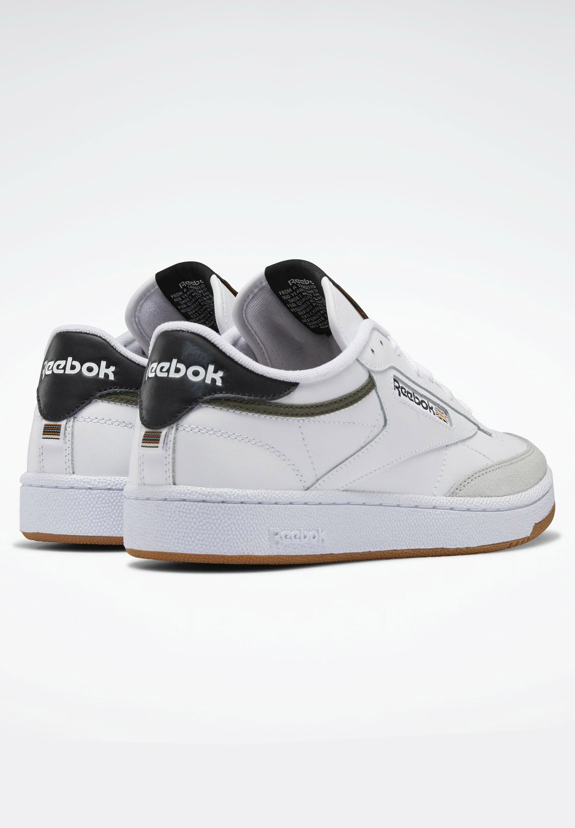 Reebok Classic CLUB C 85 - Matalavartiset tennarit - white/valkoinen -  Zalando.fi