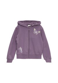 s.Oliver MIT GLITZERNDEN MOTIVEN - Sweatjacke - flieder
