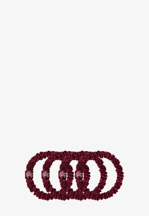 SLIP PURE SILK SKINNY SCRUNCHIES - Hair Styling Accessory - maroon