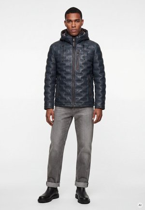Milestone, MSTAMINO - Leather jacket - marine