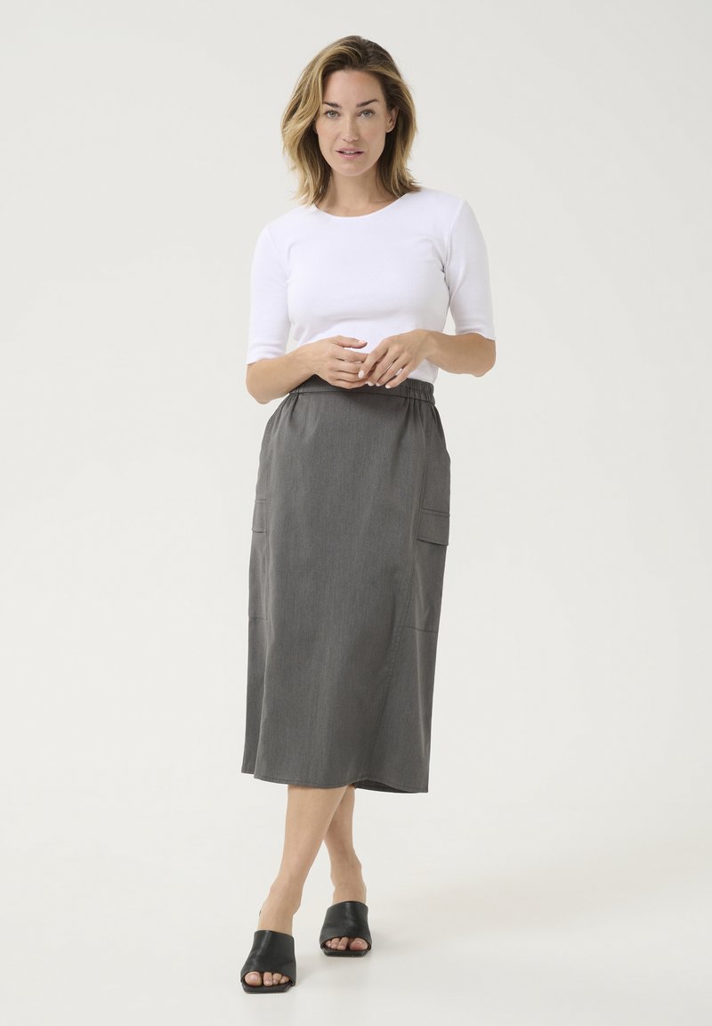 Kaffe A-lijn rok donkergrijs