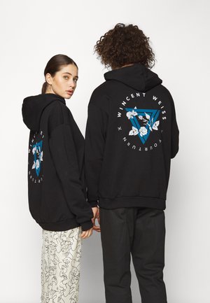 WINCENT WEISS UNISEX - Mikina s kapucí - black