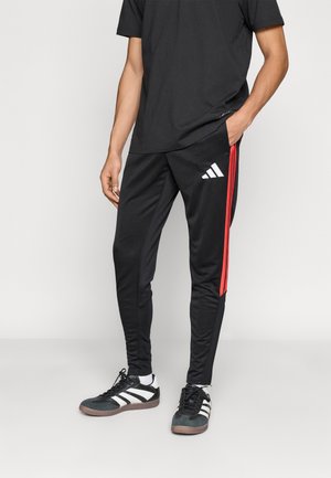 TIRO26 LEAGUE TRAINING  - Tracksuit bottoms - black/semi lucid red