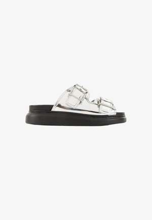 Alexander McQueen, Mules - silver-coloured