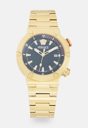Versace GRECA LOGO DIVER - Montre - black/gold-coloured