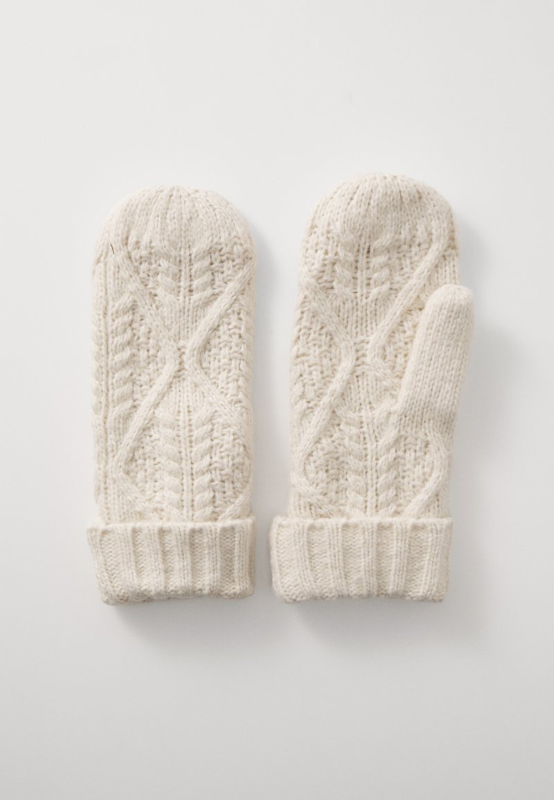 VILA VICABBA CABLE MITTENS - Rukavice s jednim prstom - birch