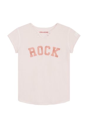 SHORT SLEEVES  - T-Shirt print - cream pink