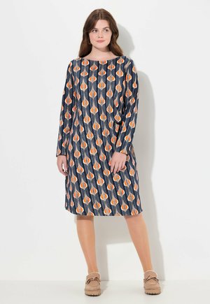 RETRO BOAT NECK  - Strickkleid - black