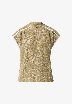 Mexx RUFFLE NECK - Bluse - spicy green