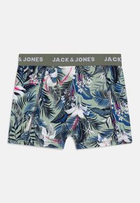 Jack & Jones Junior JACBRADY FLOWER TRUNKS JNR 3 PACK  - Underbukse - sky captain/iceberg green/black
