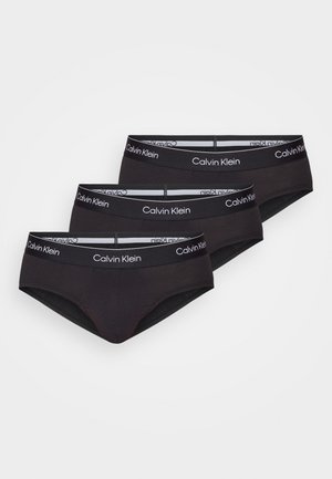 HIP BRIEF 3 PACK MODERN COTTON STRETCH - Slip - black