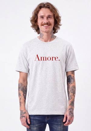 watapparel, AMORE UNISEX - T-Shirt print - cool heather grey