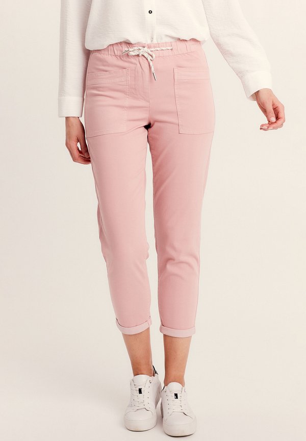 FLOCKIGE MIT KORDELZUG - Stoffhose - rose pastel