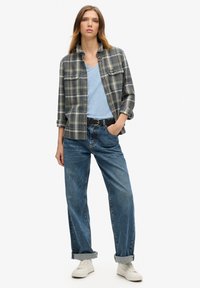 Superdry & Co EMBROIDERED V NECK  - T-shirt basic - forever blue