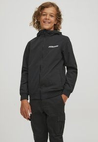 Jack & Jones Junior - JJERUSH BLOCKING HOOD - Allvädersjacka - black Miniatyrbild 1