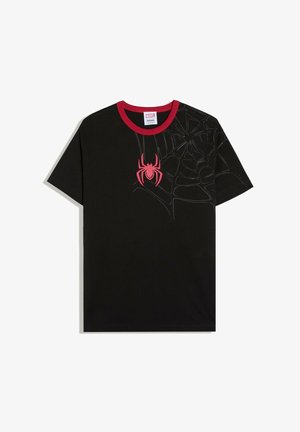 Bershka, SPIDERMAN PRINT - T-SHIRT - T-shirts print - black