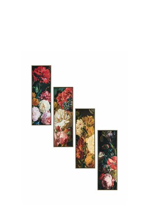 Next, SET OF 4 DRAMATIC FLORAL HAND PAINT DETAIL WALL ART UNISEX - Decoration - multi