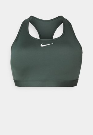 BRA - Sportmelltartó közepesen nehéz sportoláshoz - vintage green/white