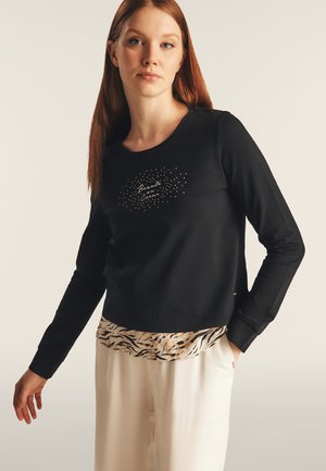 Camiseta de manga larga - black zebra animalier