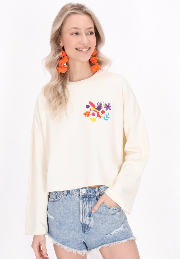 Sweatshirt - cream