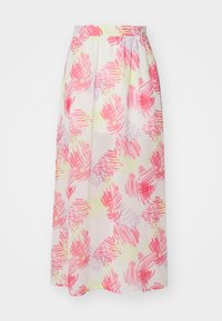 GONNA - Jupe longue - white/watermelon