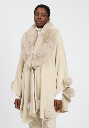 POMPOM - Poncho - beige