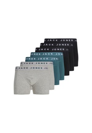 Jack & Jones, JACBENNETT SOLID TRUNKS 7 PACK - Боксерки - black pack:black - black- lgm - lgm - deep teal - deeptal