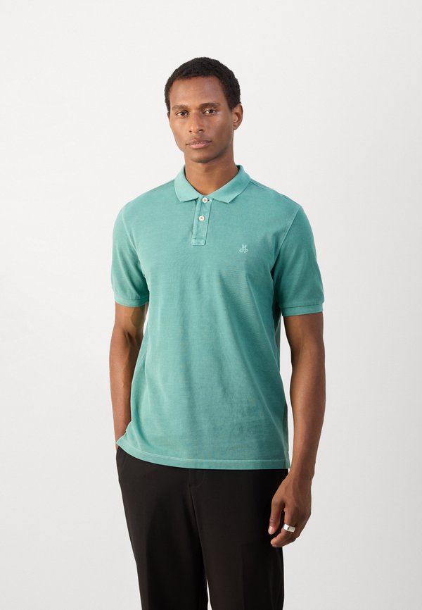 SHORT SLEEVE SLITS AT HEM EMBROIDERY - Polo shirt - eucalyptus2