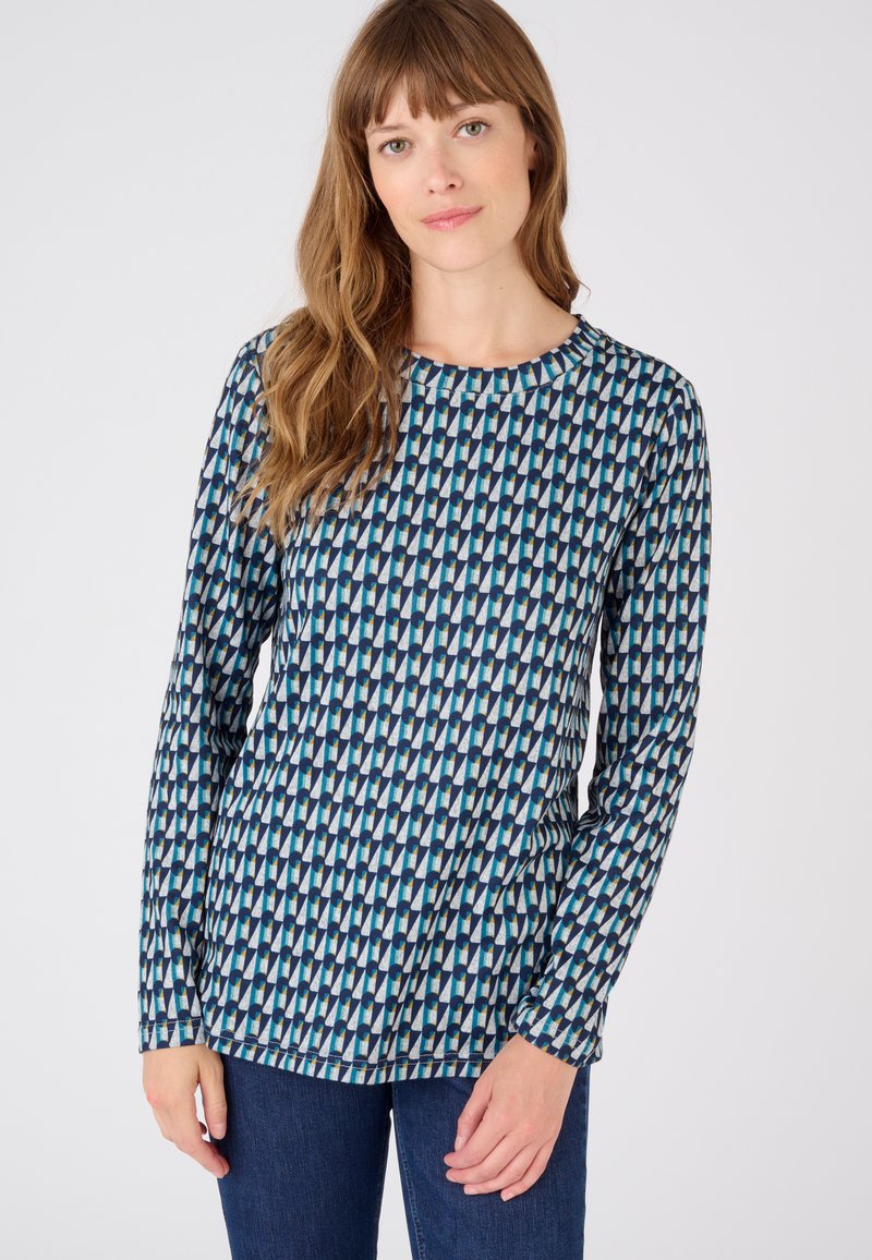 Damart CHAUDE, MANCHES LONGUES - Longsleeve - vert graphique