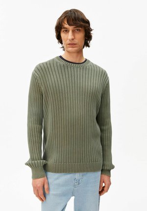 PIGMENT DYE - Strickpullover - fatigue green