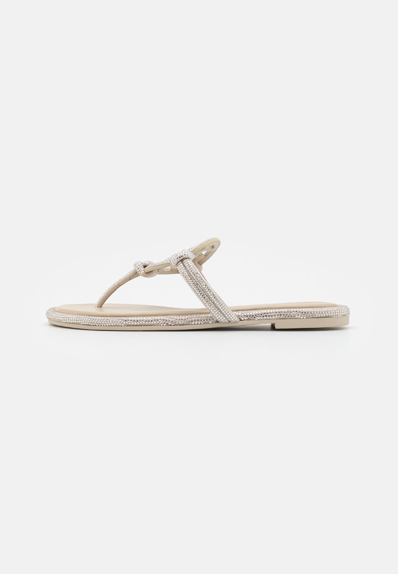 Tory Burch - MILLER KNOTTED PAVE - Teensandalen - stone gray, Vergroten